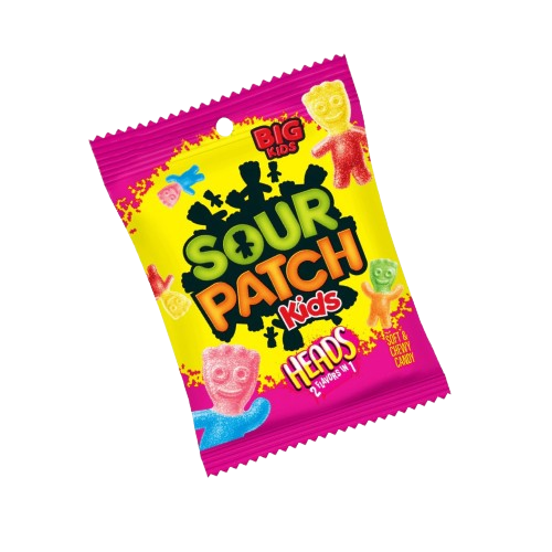 Read more about the article Sour Patch Kids Heads Peg Bag 141g
